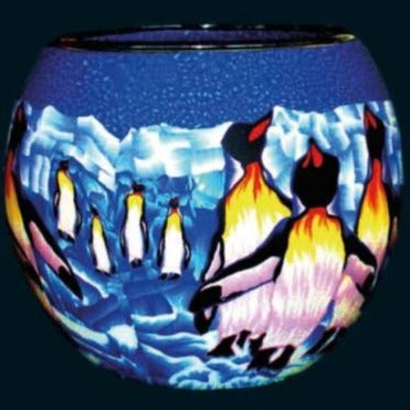 Glowing Glass T-Light Holder 215