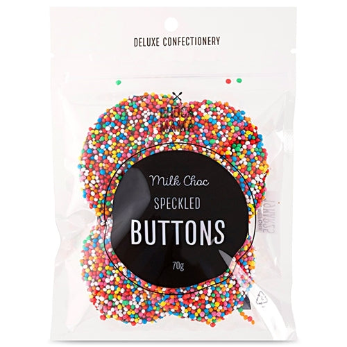Milk Chocolate Speckled Buttons
