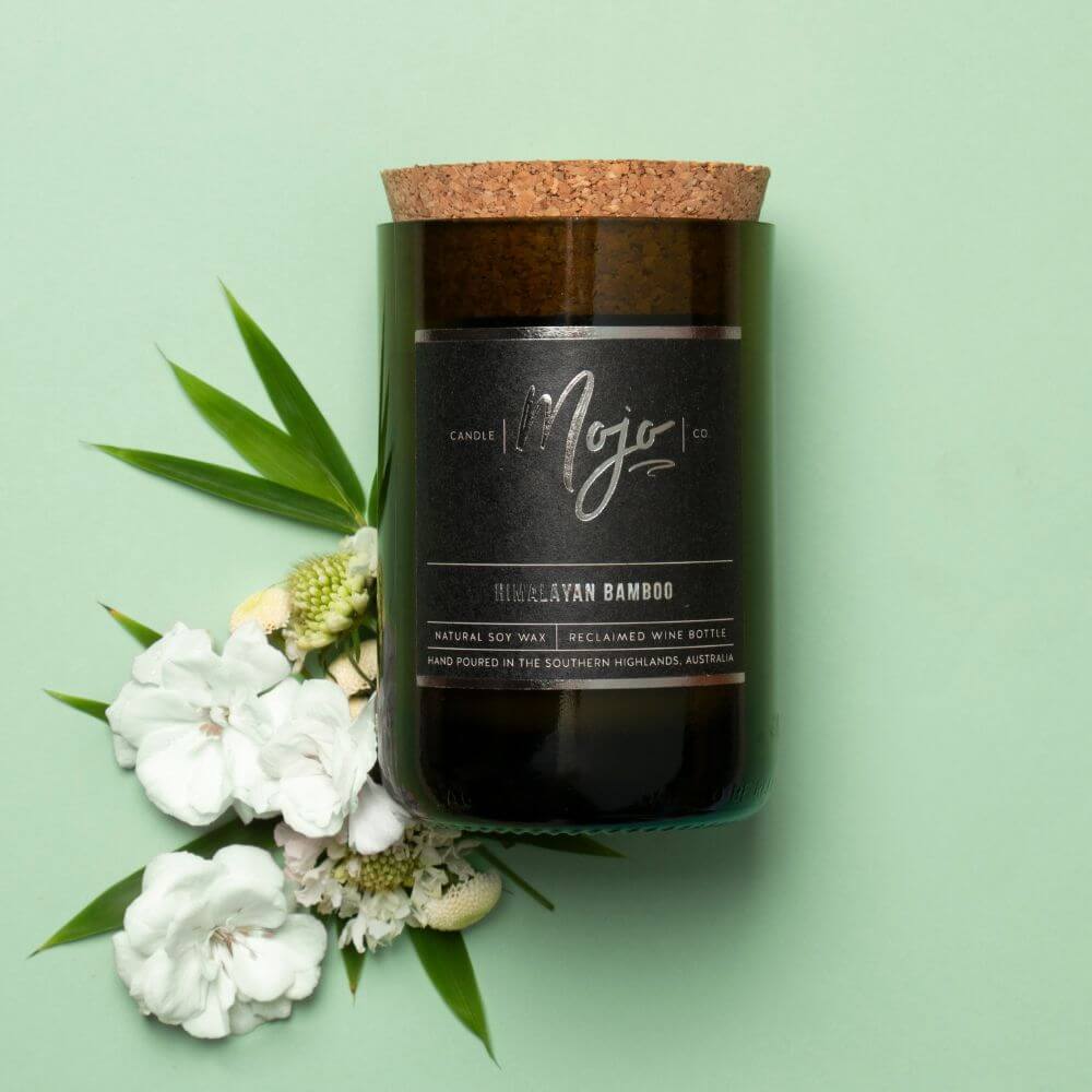 Black Label Reclaimed Wine Bottle Soy Wax Candles