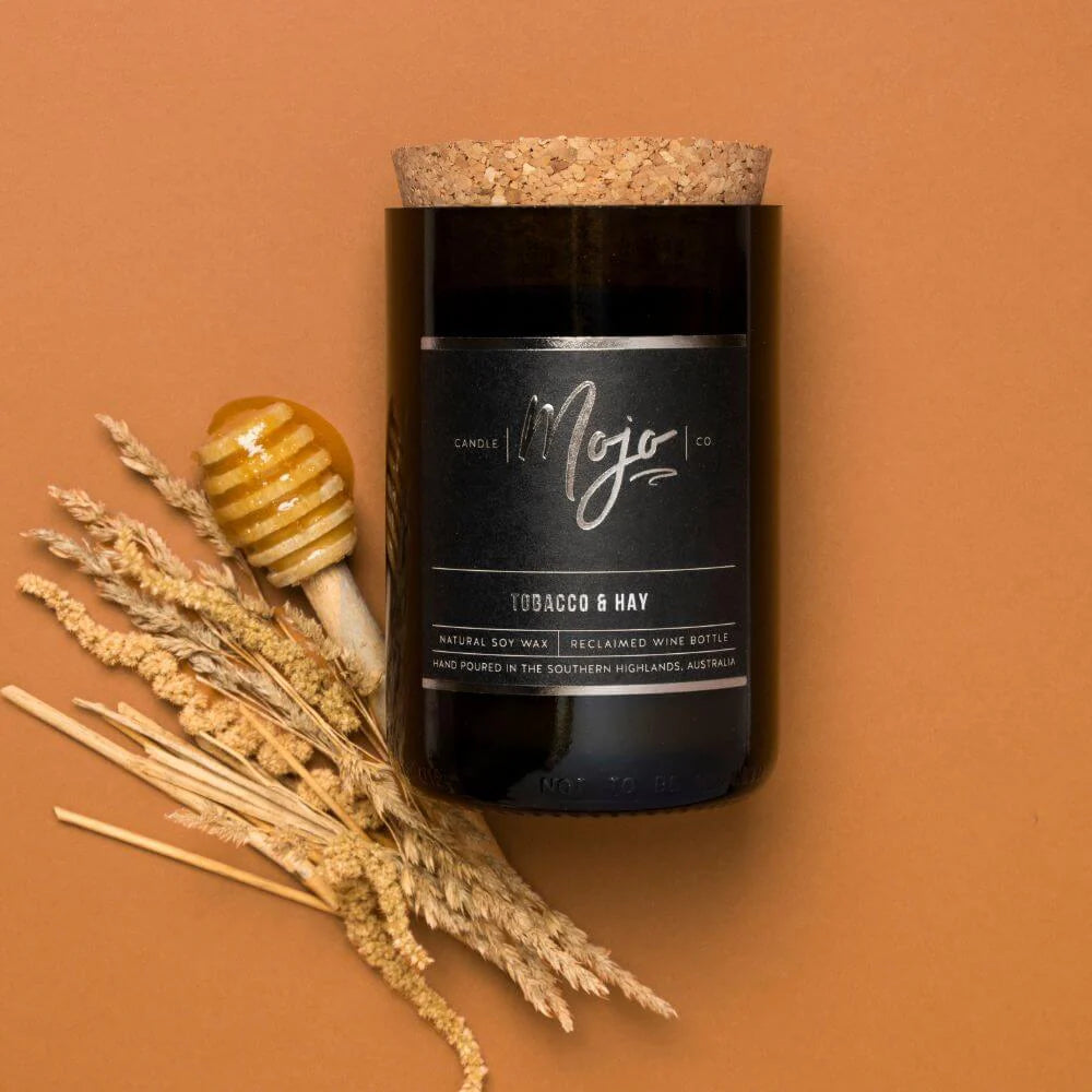 Black Label Reclaimed Wine Bottle Soy Wax Candles