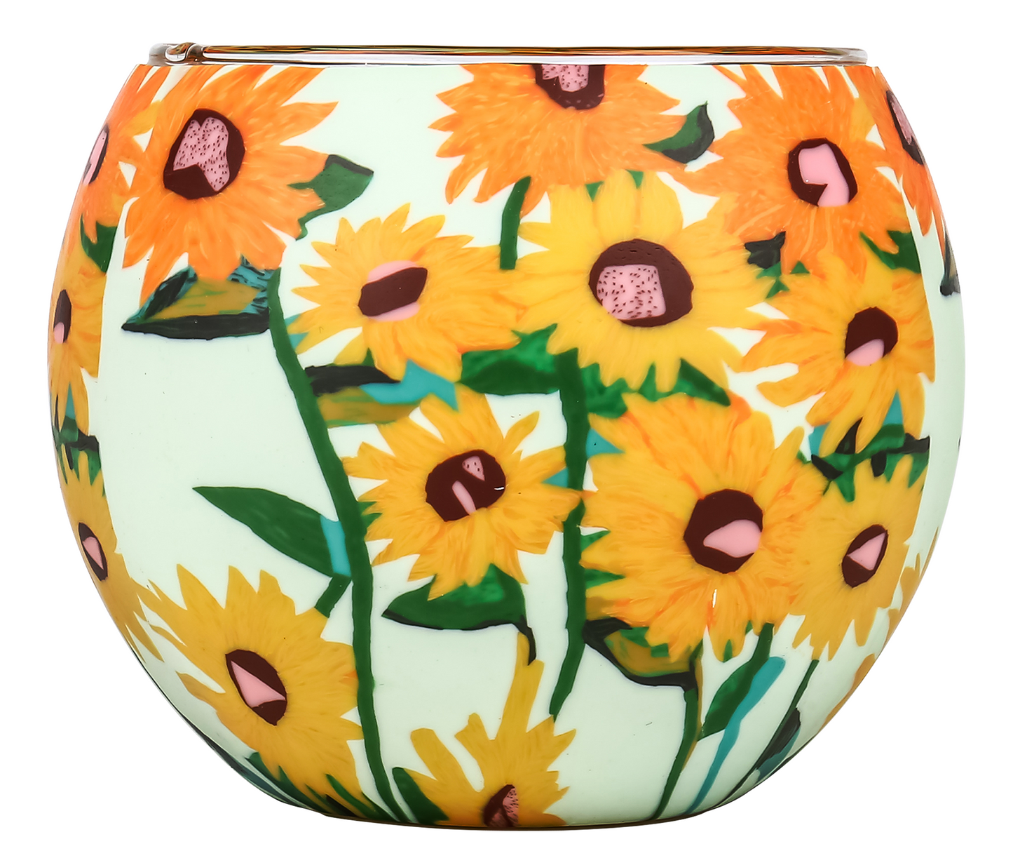 Glass Candle Holder