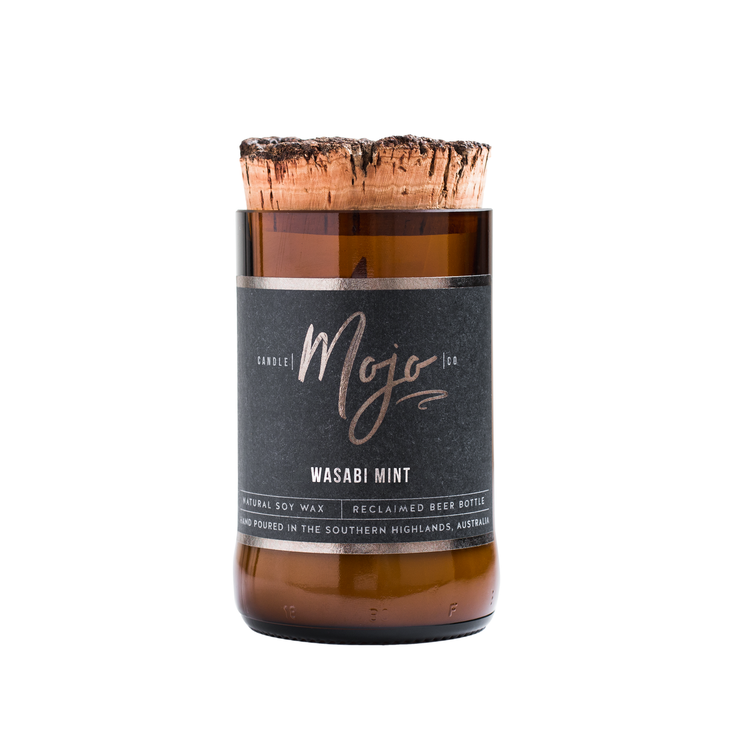 Wood Wick Reclaimed Beer Bottle Candles