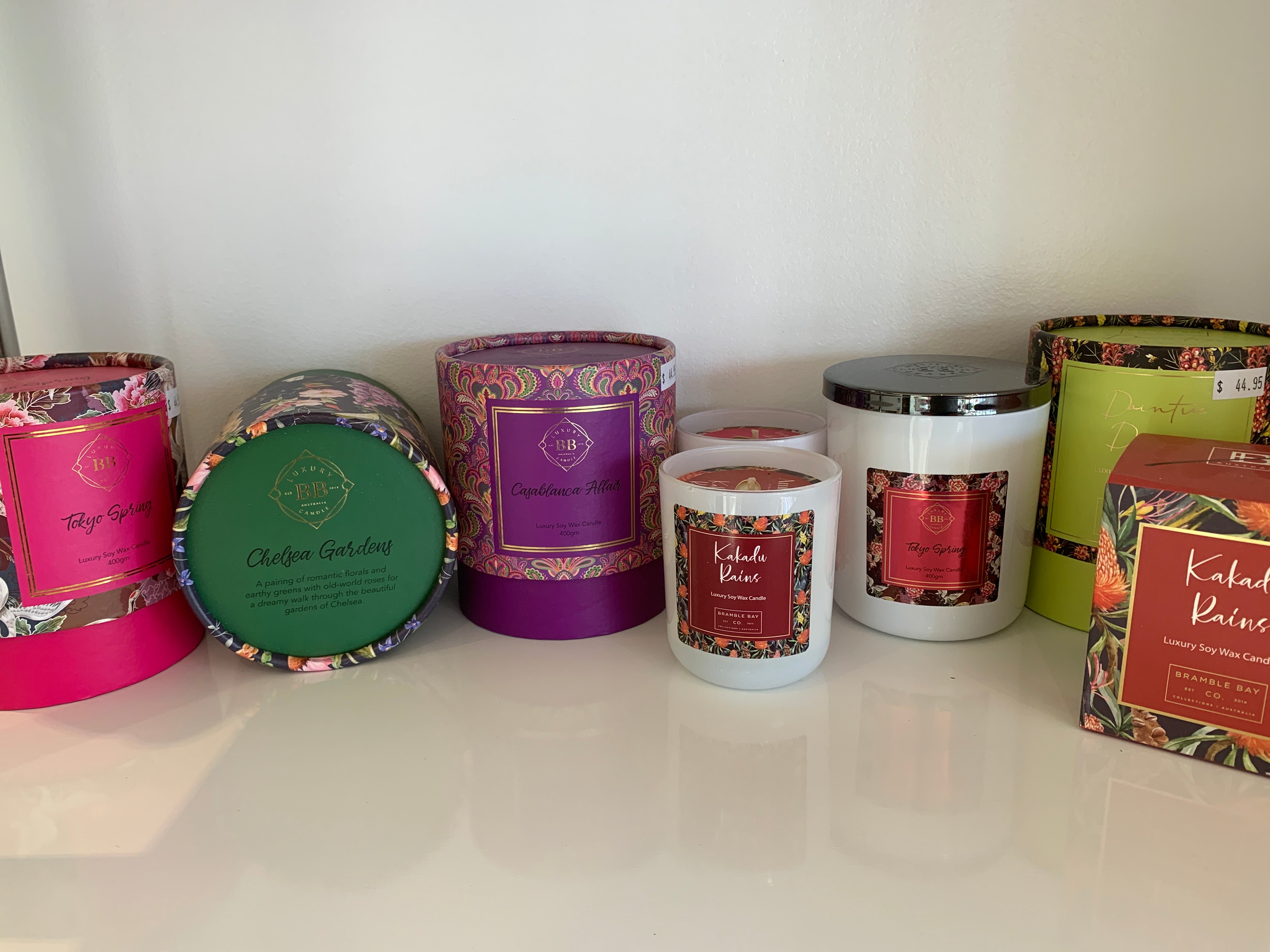 Bramble Bay Luxury Soy Wax Candle Blossoms of Canberra