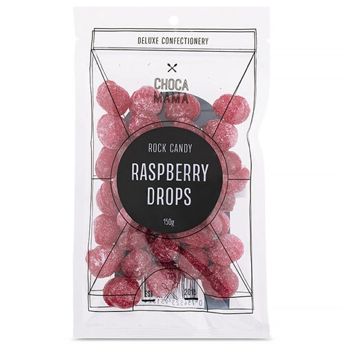 Chocamama Rock Candy Raspberry Drops