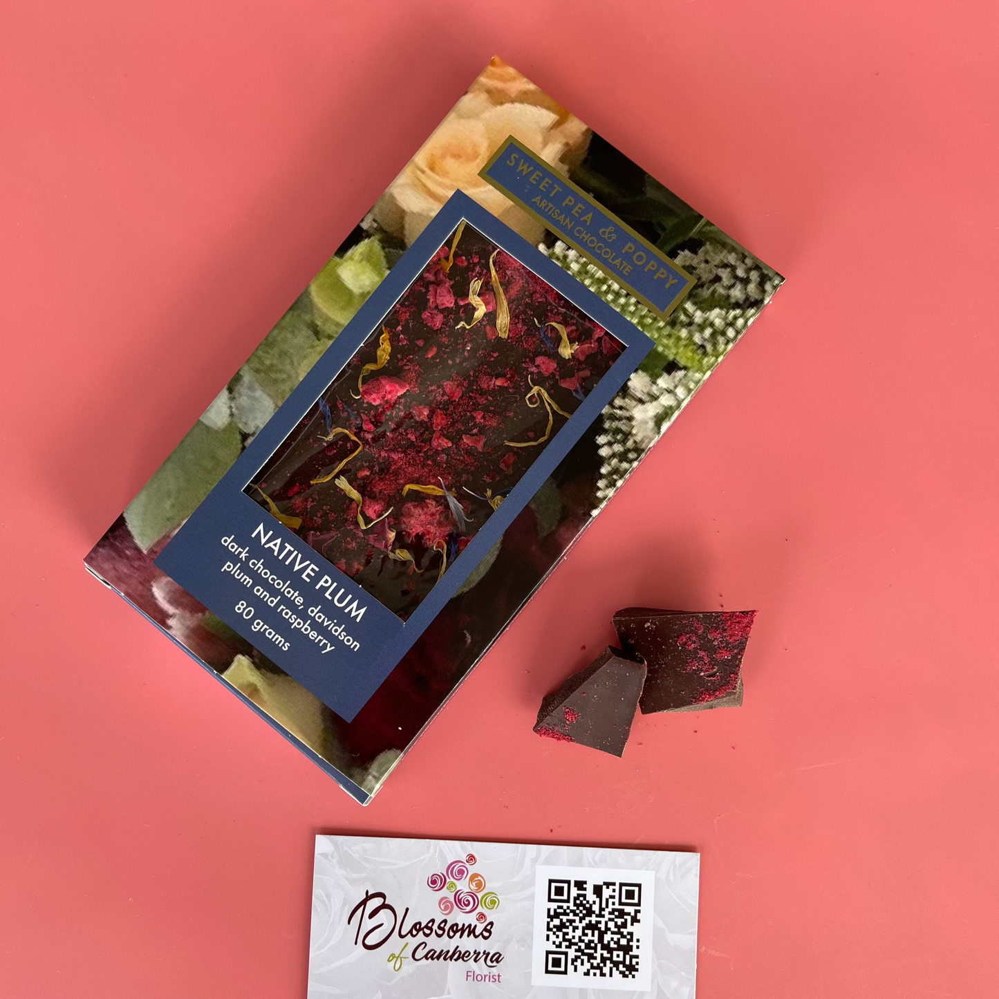 Sweet Pea & Poppy Artisan Chocolate Bar