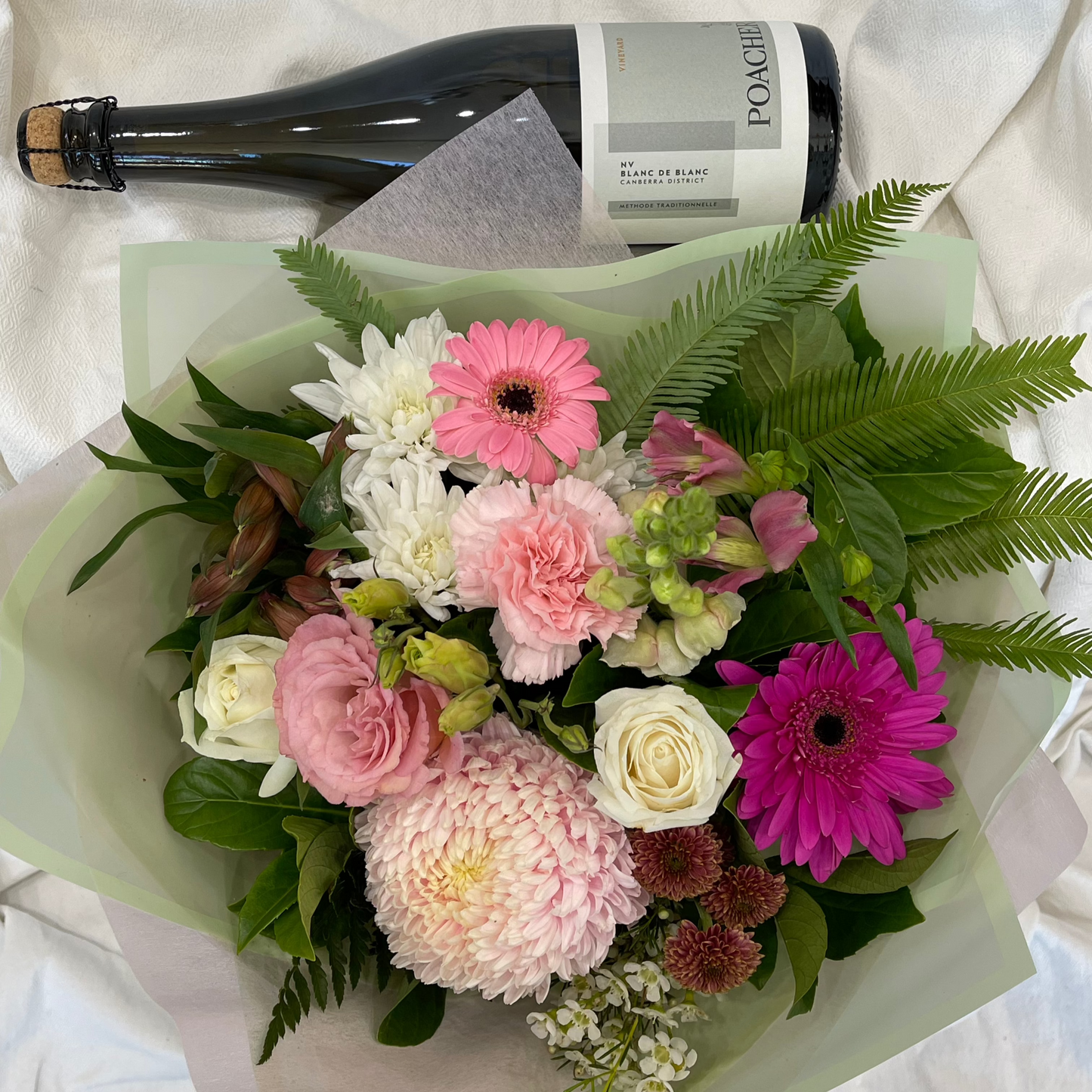 Blossoms in an Arrangement & Bubbles