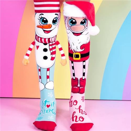 Santa & Snowman Socks - Toddler
