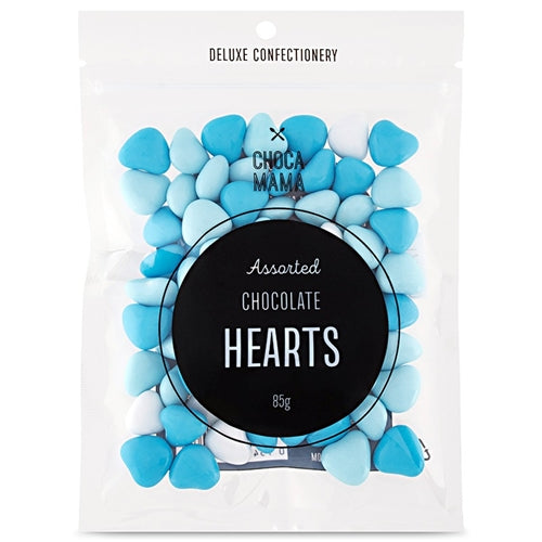 Chocolate Blue Hearts