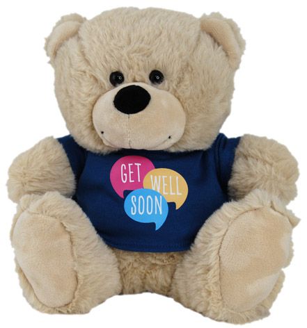 Teddy Bear in Get Well Soon T-Shirt