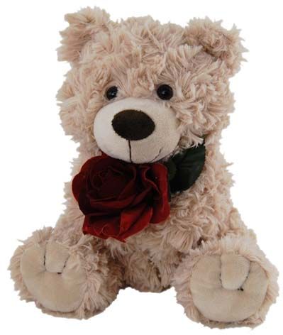 Tilley Bear With Red Rose