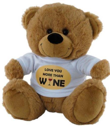 Love You More Than Wine Bear - small