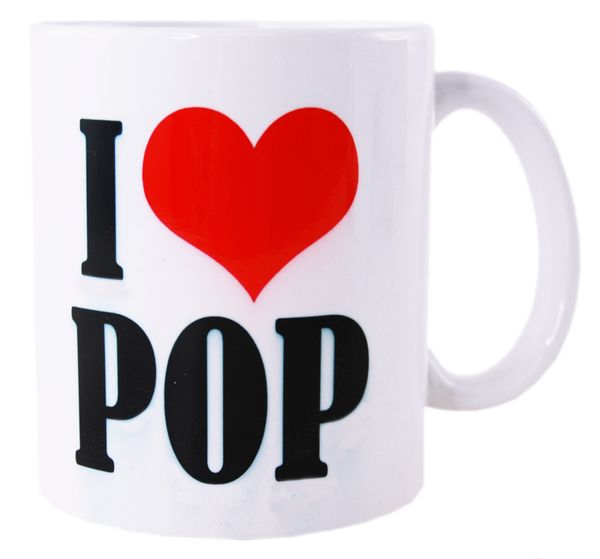 Coffee Mug 'I Love Pop'