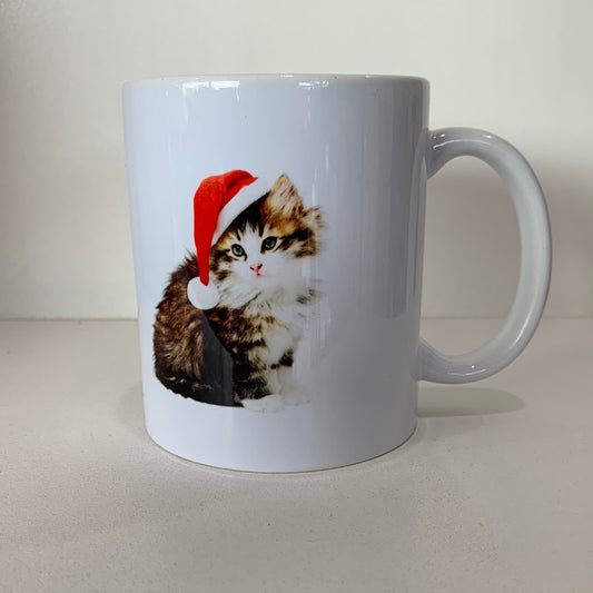 Christmas Cat Coffee Mug